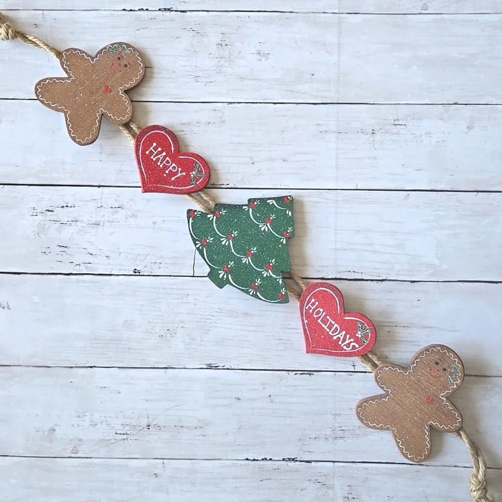 Handpainted Gingerbread Garland